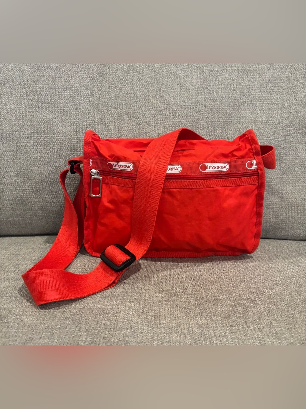 Lesportsac Bright Red Nylon Crossbody Bag